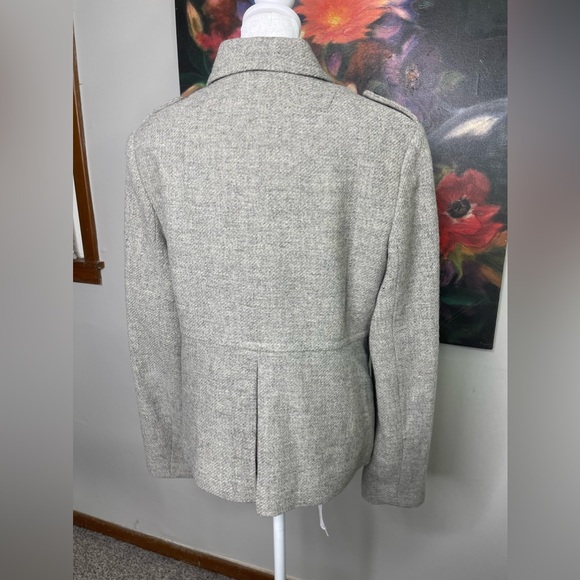 Banana Republic Women’s Gray Wool Career Lightweight Jacket Sz L Winter Business - Picture 4 of 8